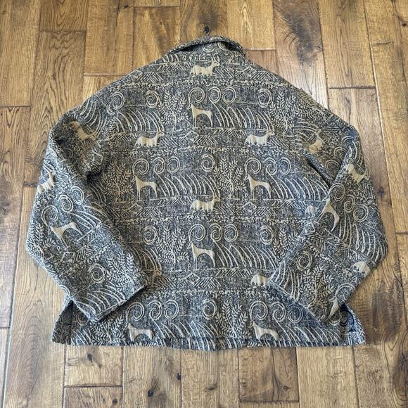 Vintage Touch O' Blue Gotcha Covered Womens Sz XL Jacket Blazer Safari Animal - Picture 6 of 6